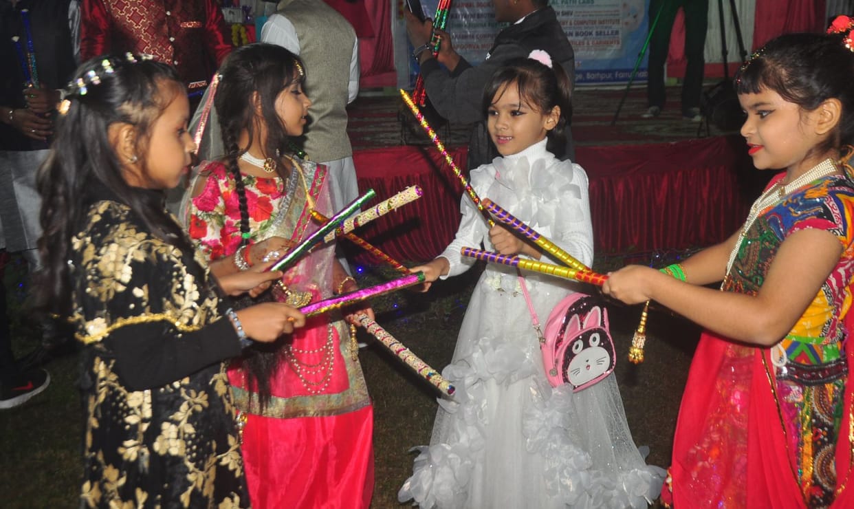Youth danced fiercely in Garba Night