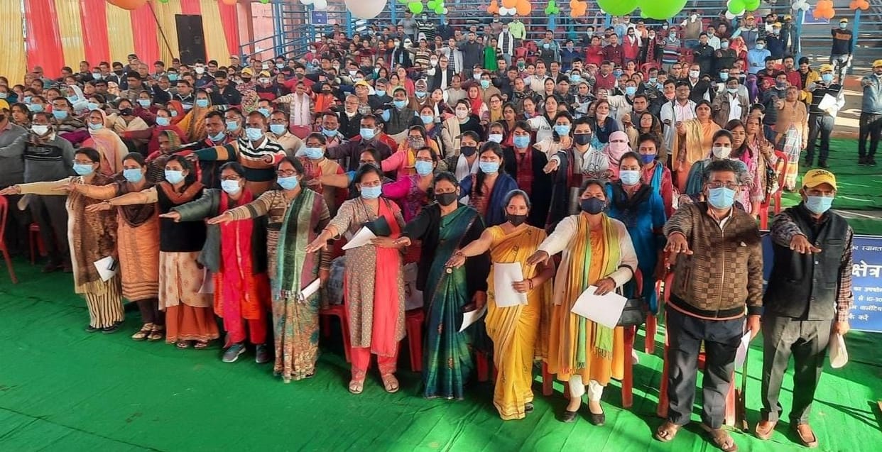 Training 1200 BLO for Limca Book Records