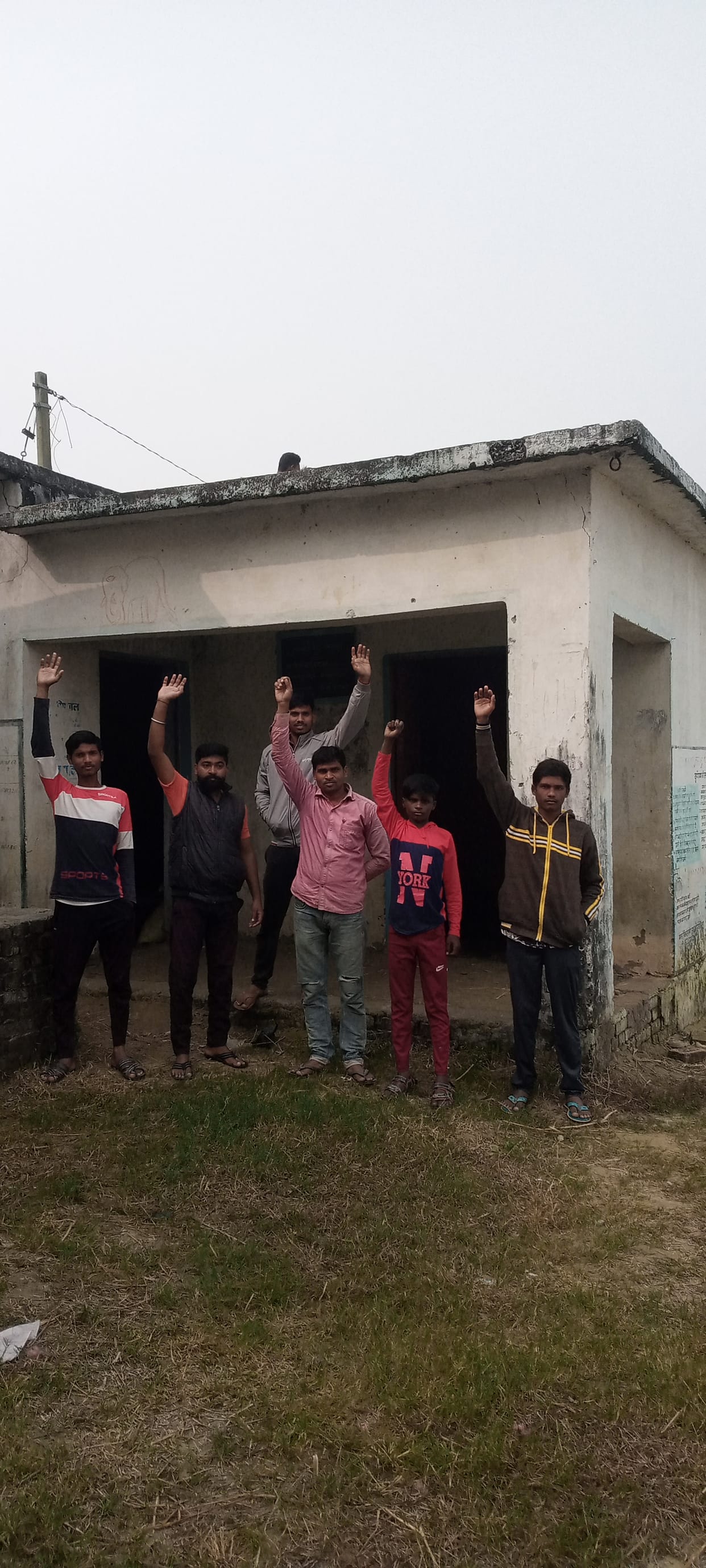 Villagers demonstrated regarding dilapidated Anganwadi center
