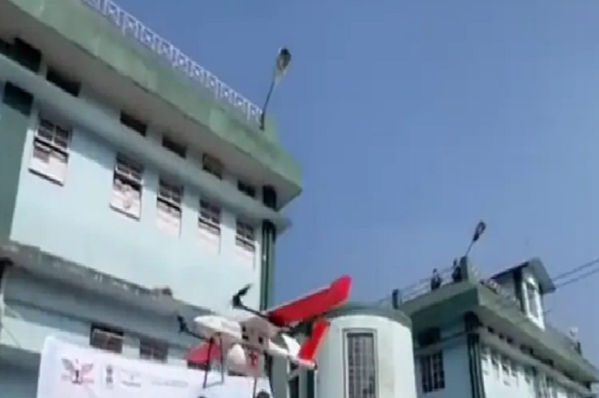 Drone successfully deployed to deliver medicines to a remote primary health centre in West Khasi Hils Meghalaya