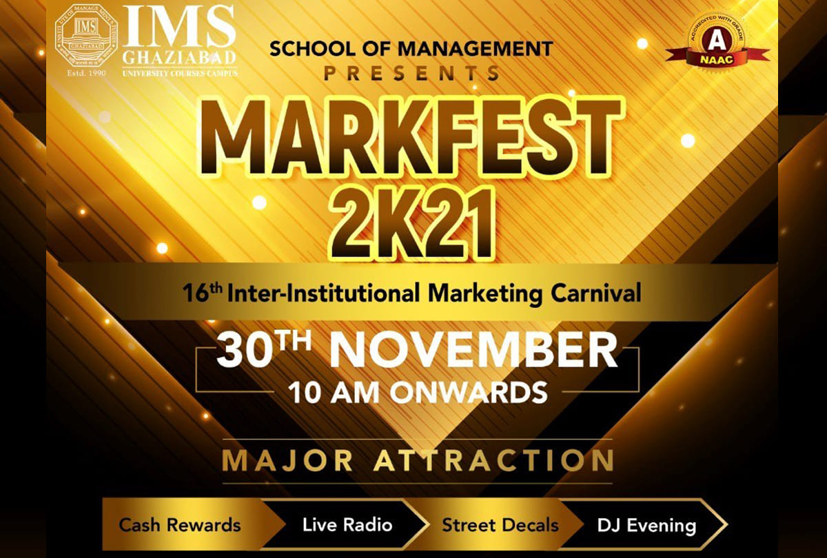 markfest marketing carnival in IMSUC campus Ghaziabad on 30 november