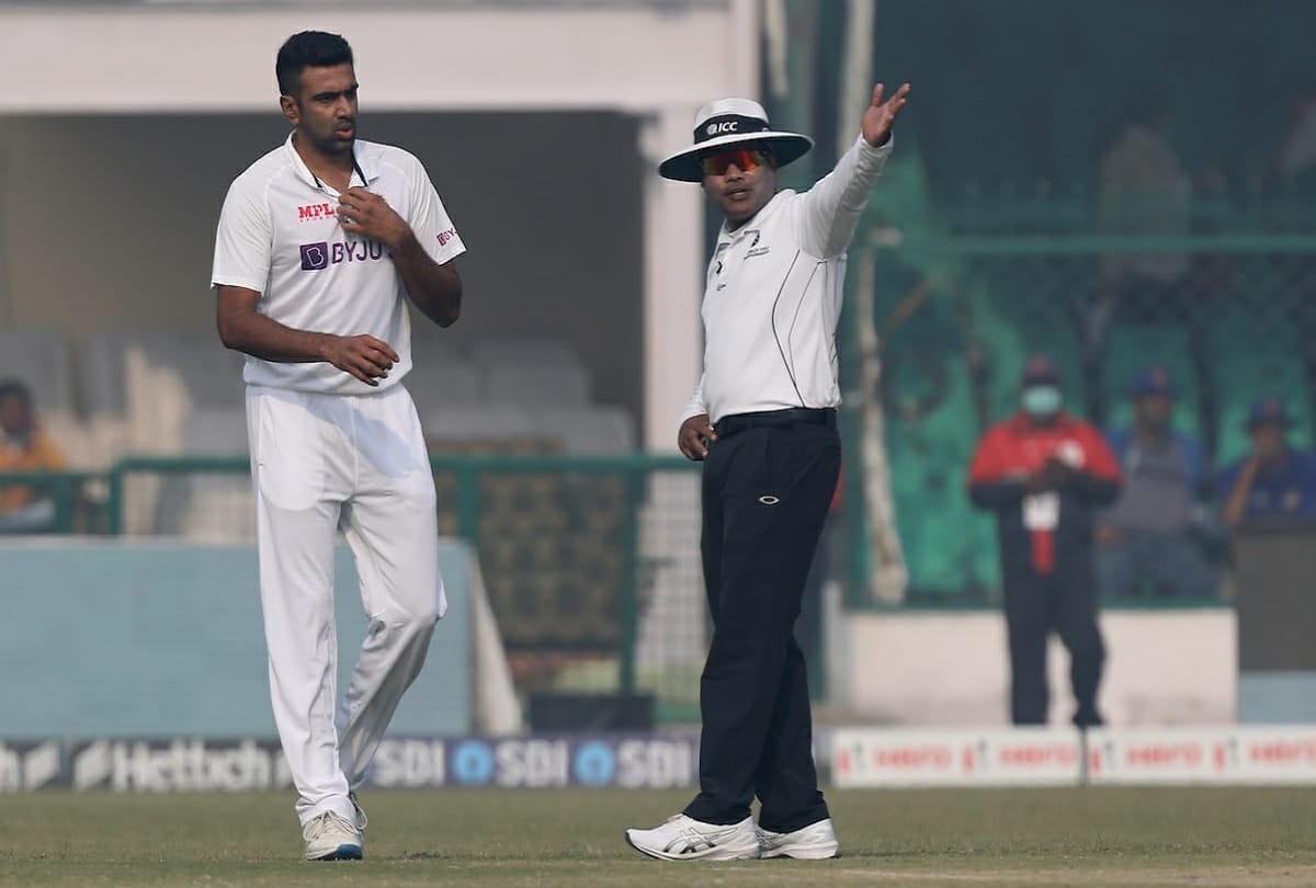 India vs New Zealand Kanpur 1st Test day 3 R Ashwin involved in heated exchange with Nitin Menon watch video