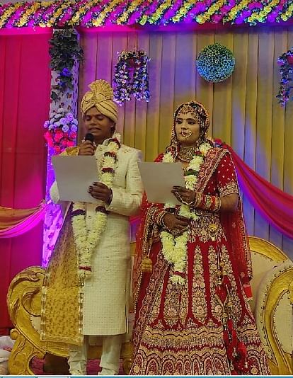 By taking the oath of the constitution the proposal of marriage car and dowry was rejected in jaunpur