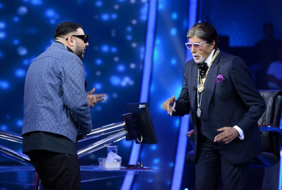 KBC 13 Amitabh Bachchan became a rapper with Badshah and user said Kis line mein aaye gaye