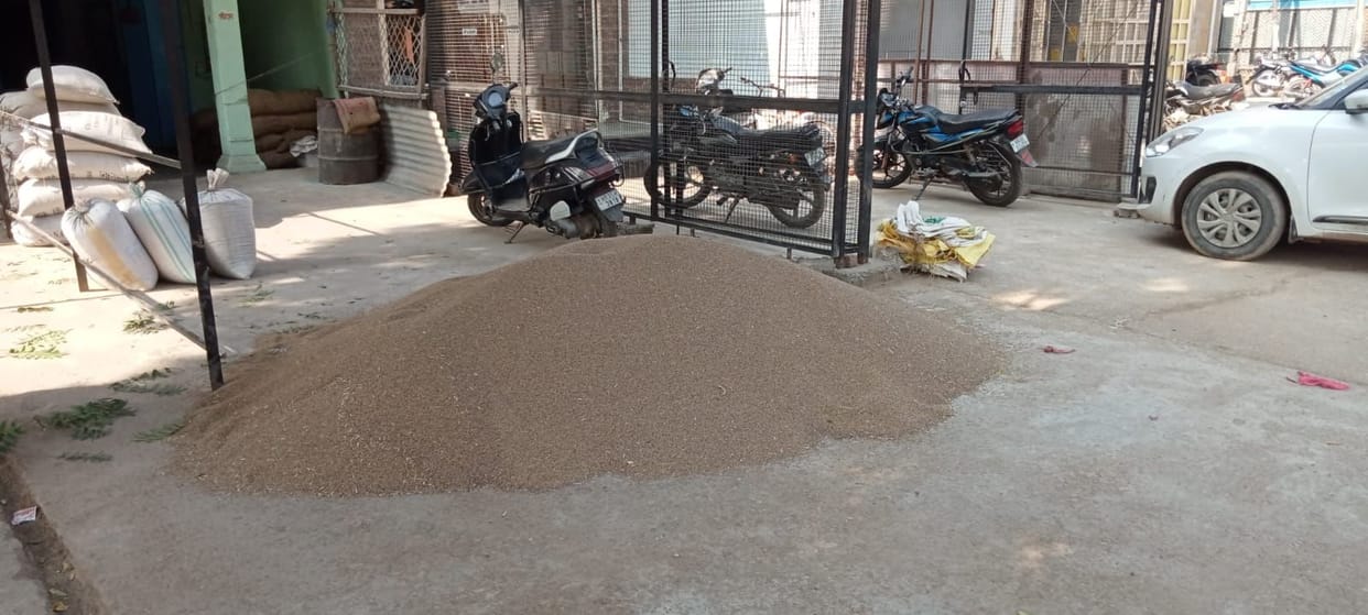 The government did not buy millet even at 25 percent MSP in the district