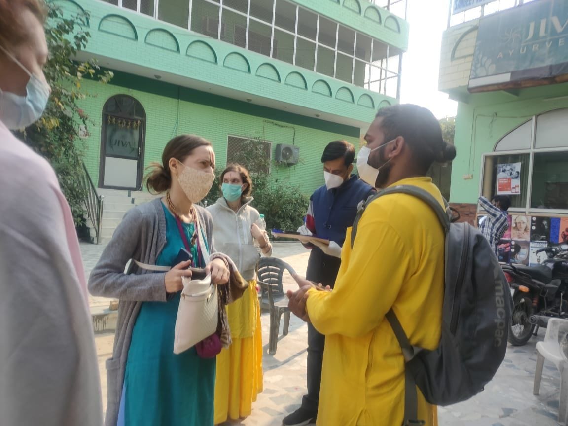 mathura: foreign woman found corona positive