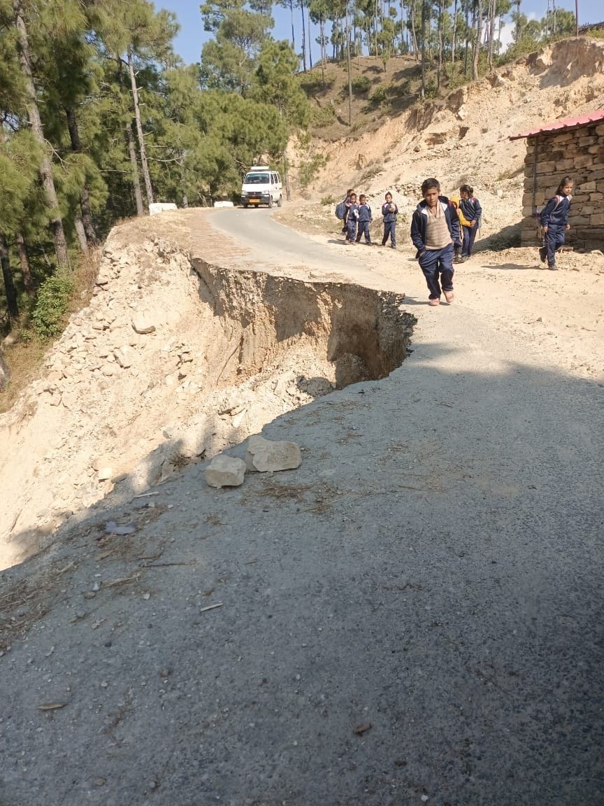 Pothholes in Road