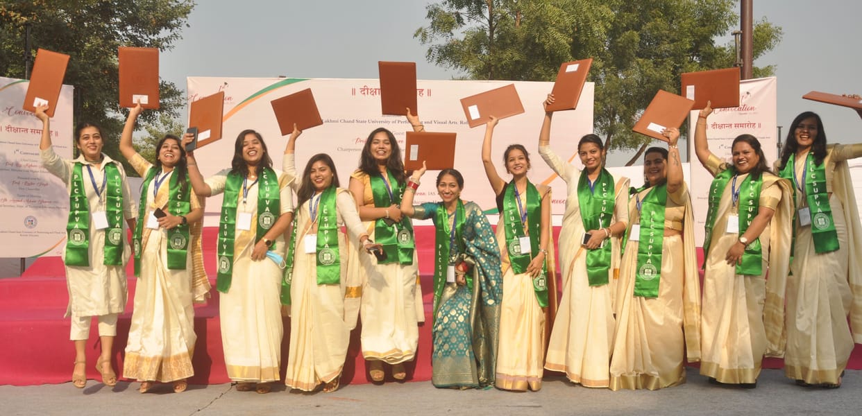 The faces of the students blossomed as soon as they got the degree