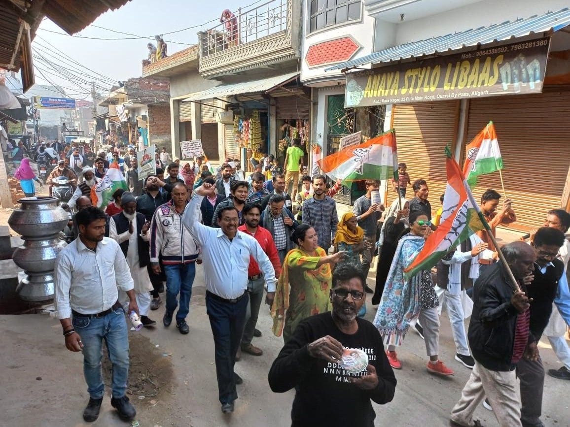 Congress took out Pratigya Yatra in Jeevangarh
