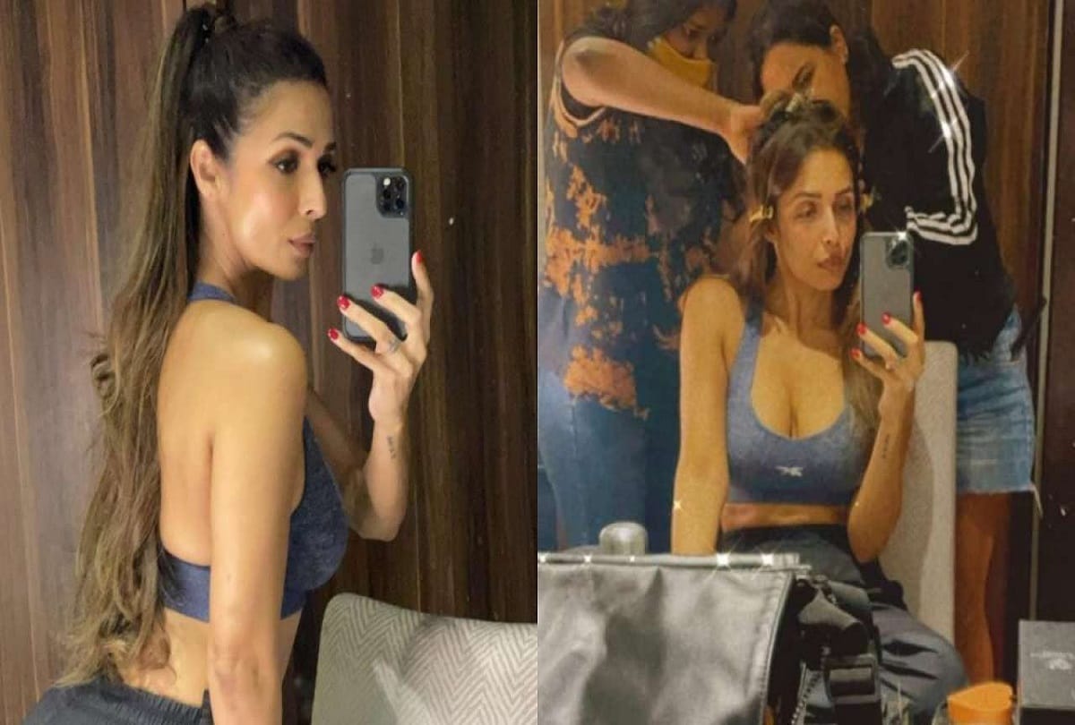 Malaika Arora flaunts her insanely hot body in sports bra and track pants