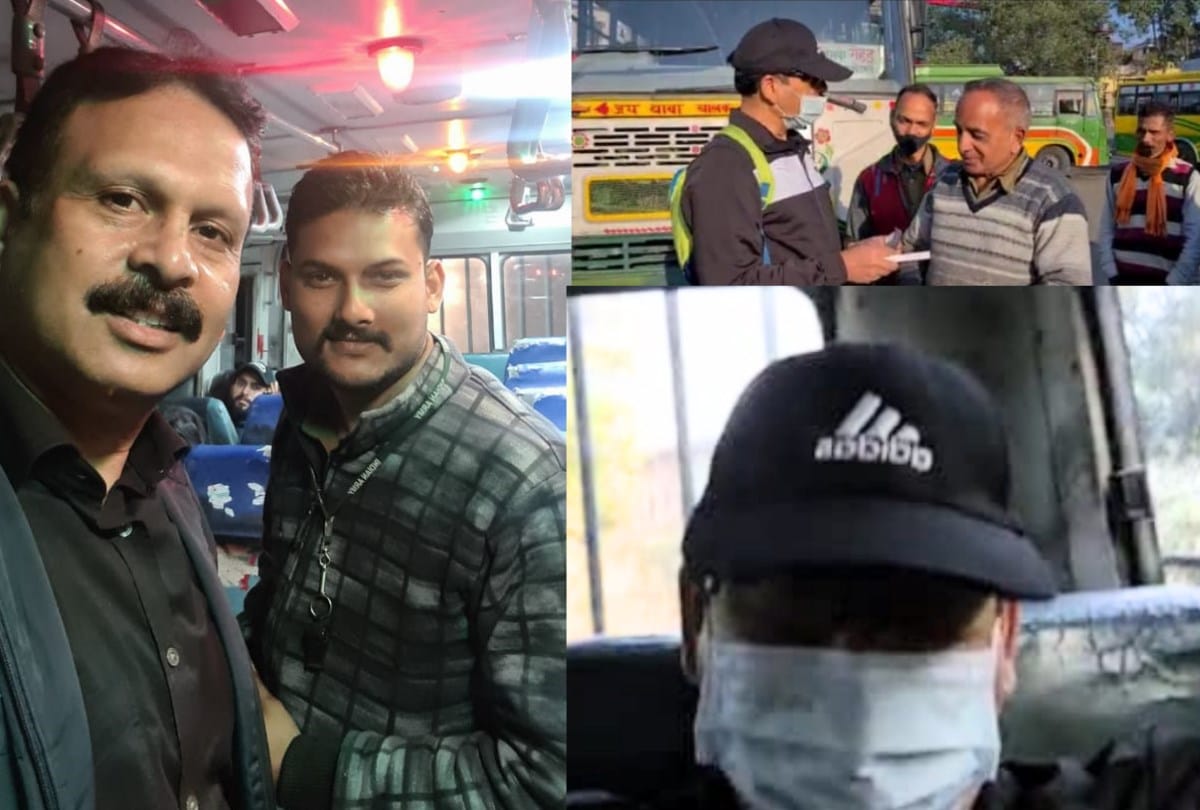 HRTC MD Sandeep Kumar travels in bus appreciate working of conductors and drivers