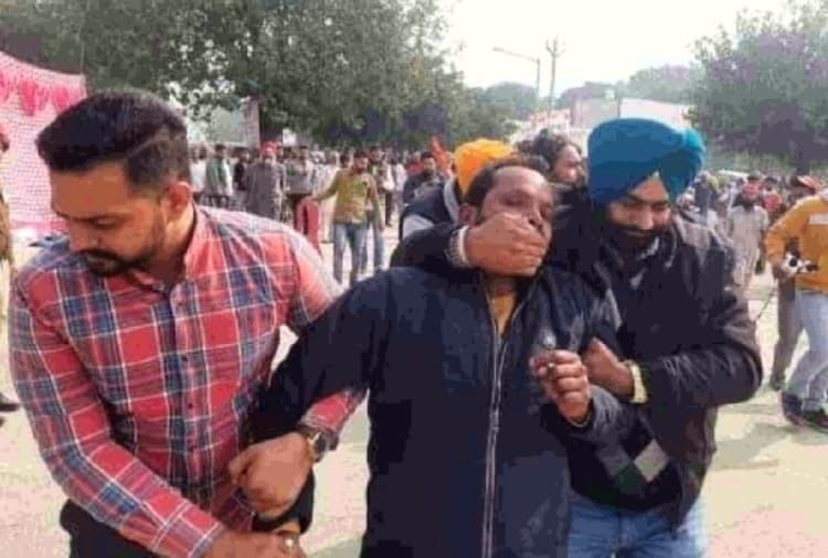 Protest Against CM Charanjit Channi in Barnala