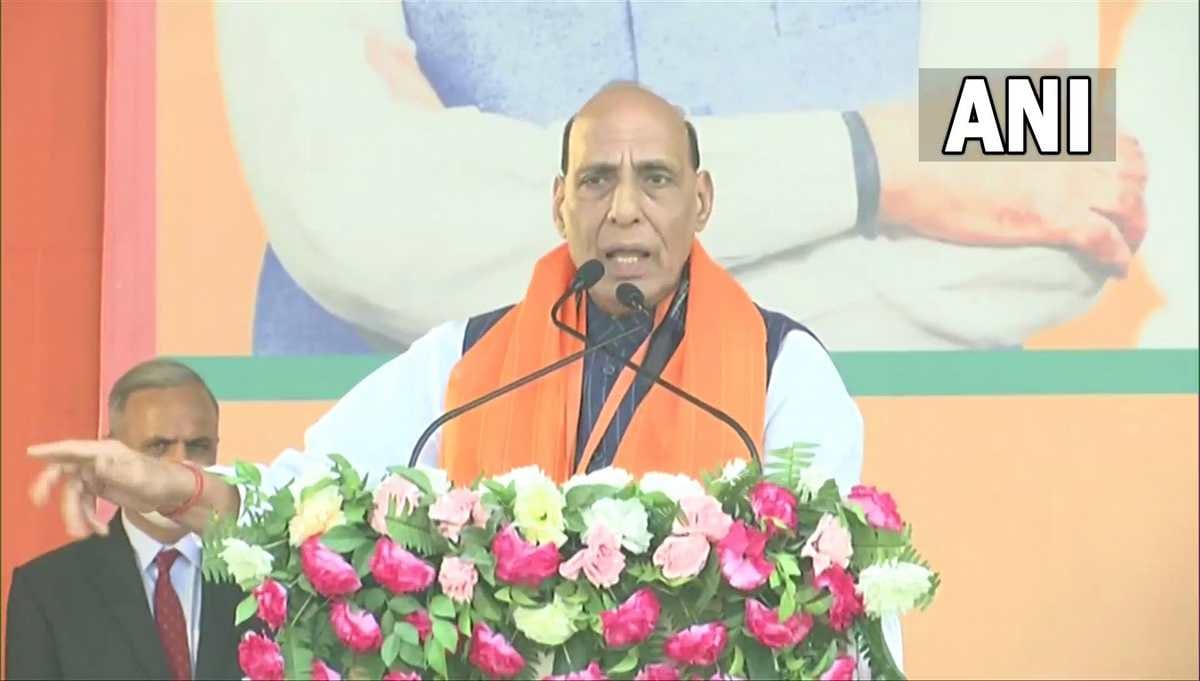 Defense Minister rajnath singh said if someone teases us then we will not leave him in jaunpur