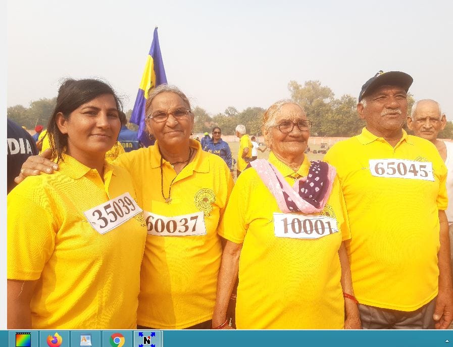 Haryana's 100 year old Rambai ran with three generations, took part in long jump in varanasi