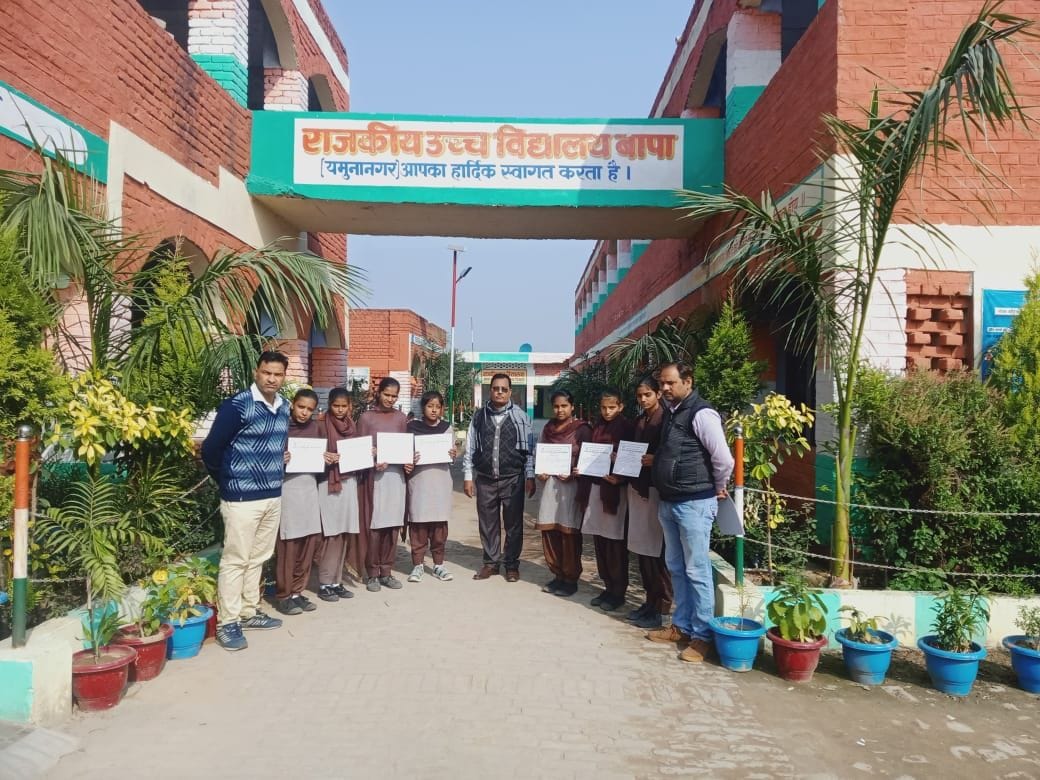 Bapa school girls first by presenting short drama