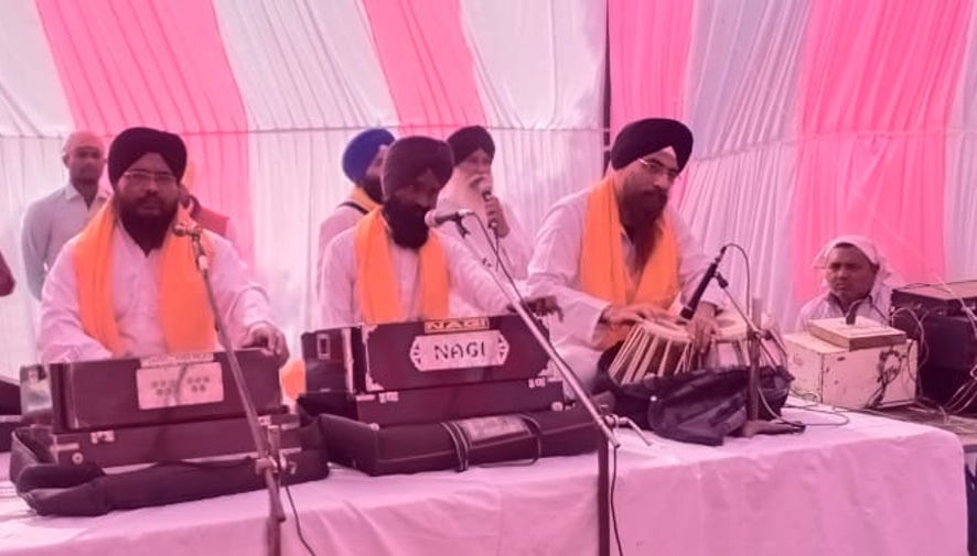 Nagar Kirtan was taken out under the leadership of Panj Pyare
