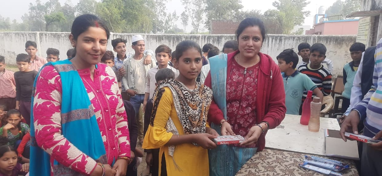 Priya Aarti and Nishant won in Panchayat level sports