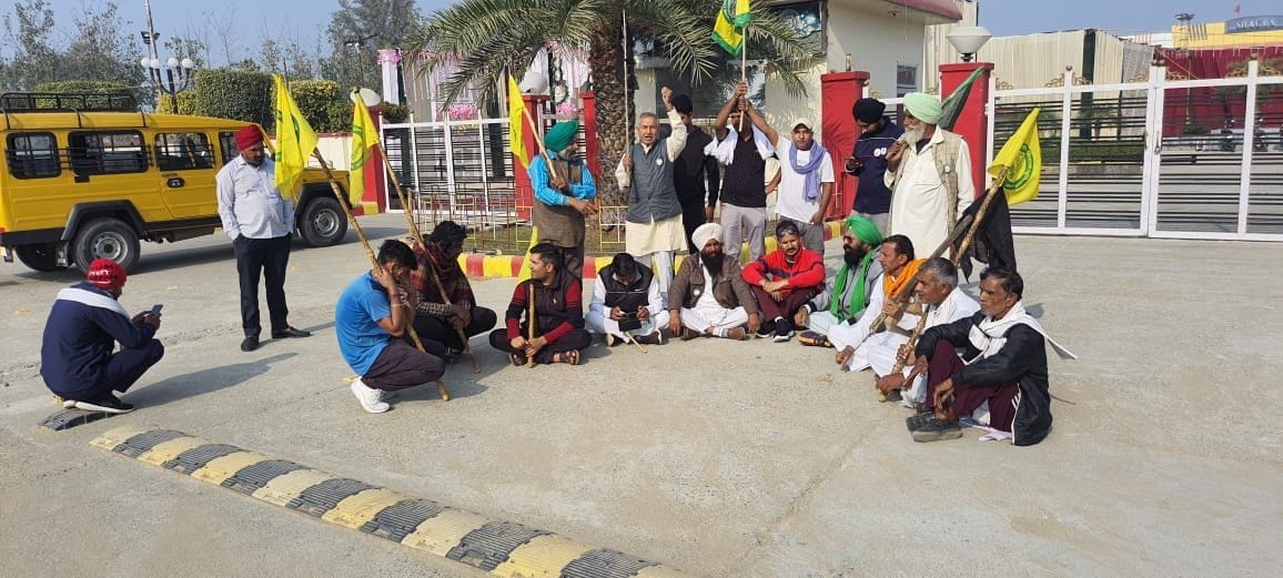 Farmers came to protest, did not reach MLA Babli