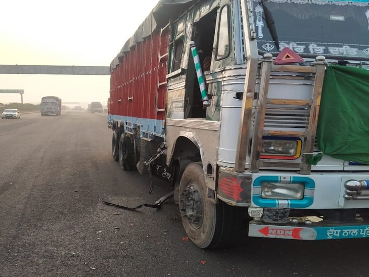 Driver Sonu, who was preparing to board the truck, collided with the canter, died