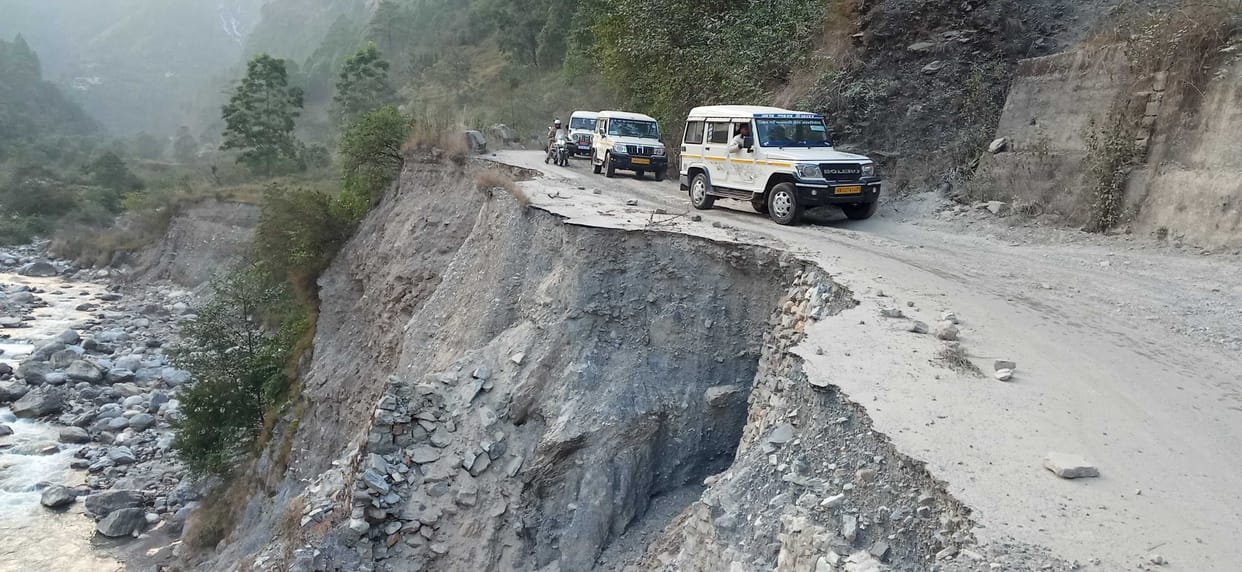 Bad Road in Kapkot to Karmi
