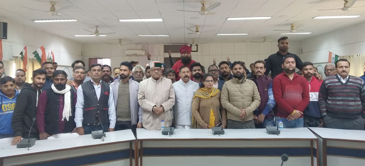jagat ram sharma elected district  intuc patron
