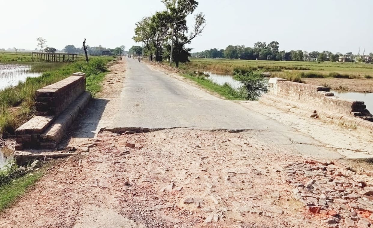 Damaged culvert can cause accident
