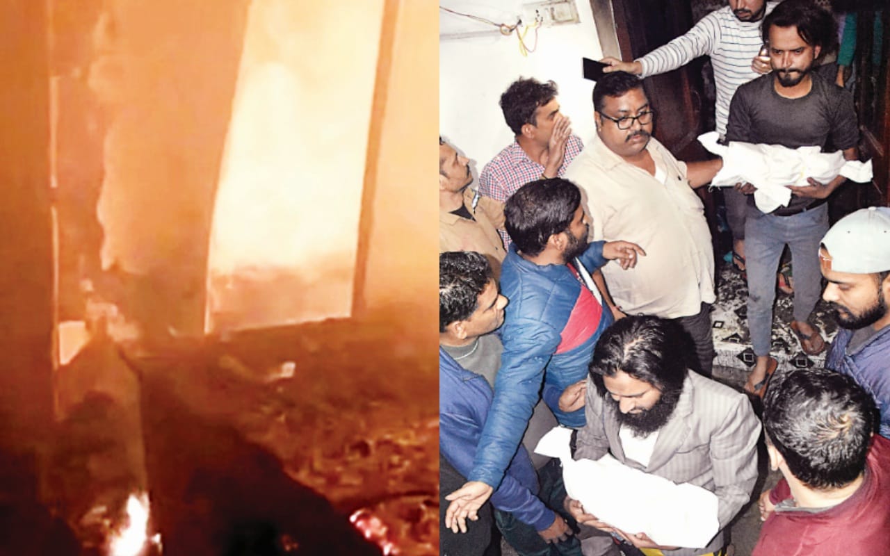 Daughters kept burning alive inside, helpless relatives kept screaming outside after a house got on Fire