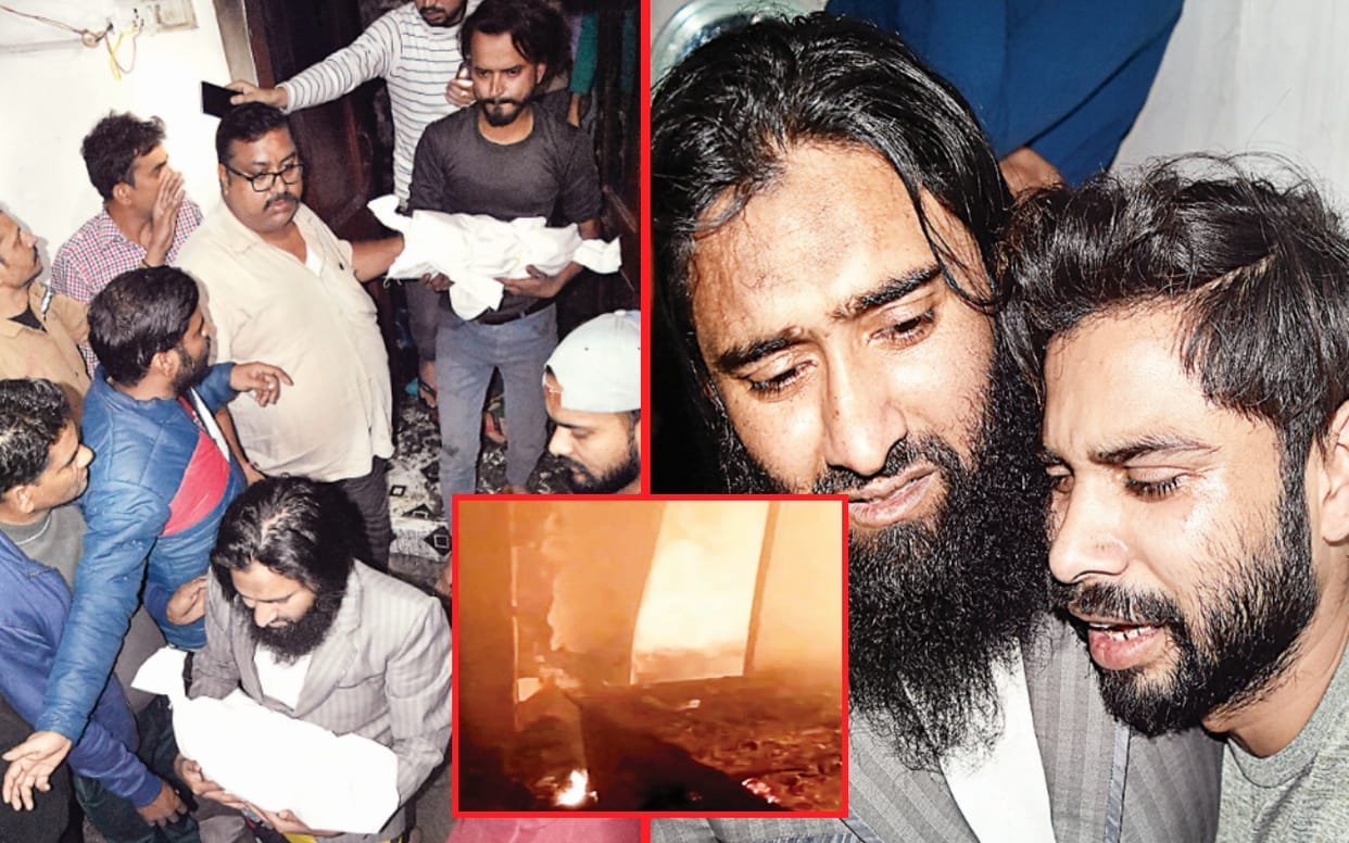 Daughters kept burning alive inside, helpless relatives kept screaming outside after a house got on Fire