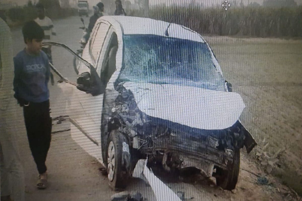 UP News: Two people died including a constable in car accident on Highway in Shamli district