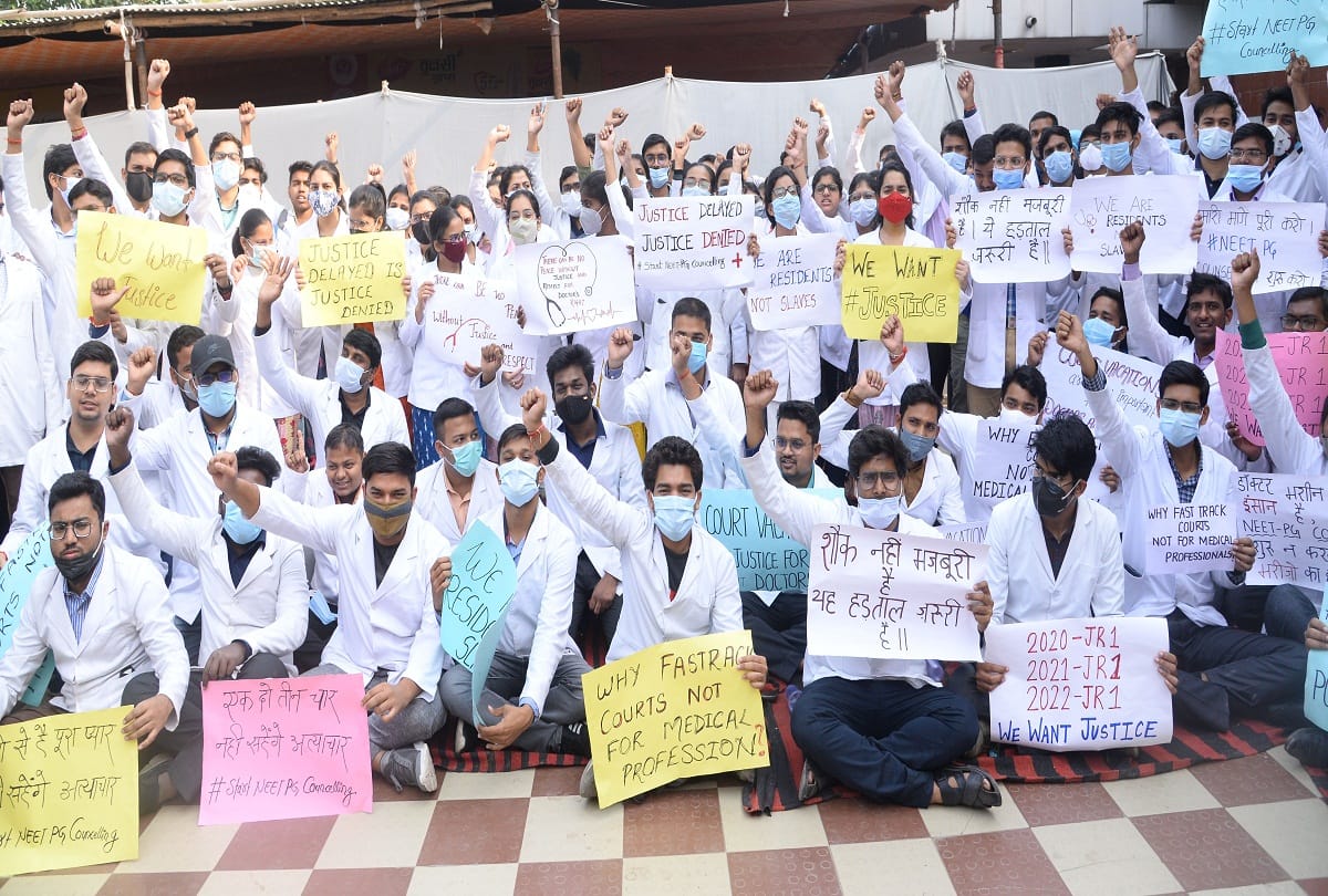 NEET PG counseling case Doctors write letter to close OPD will be on strike from Friday