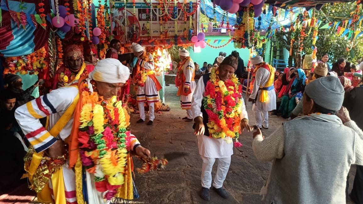 Traditional Bagdwal dance happening in Penj village