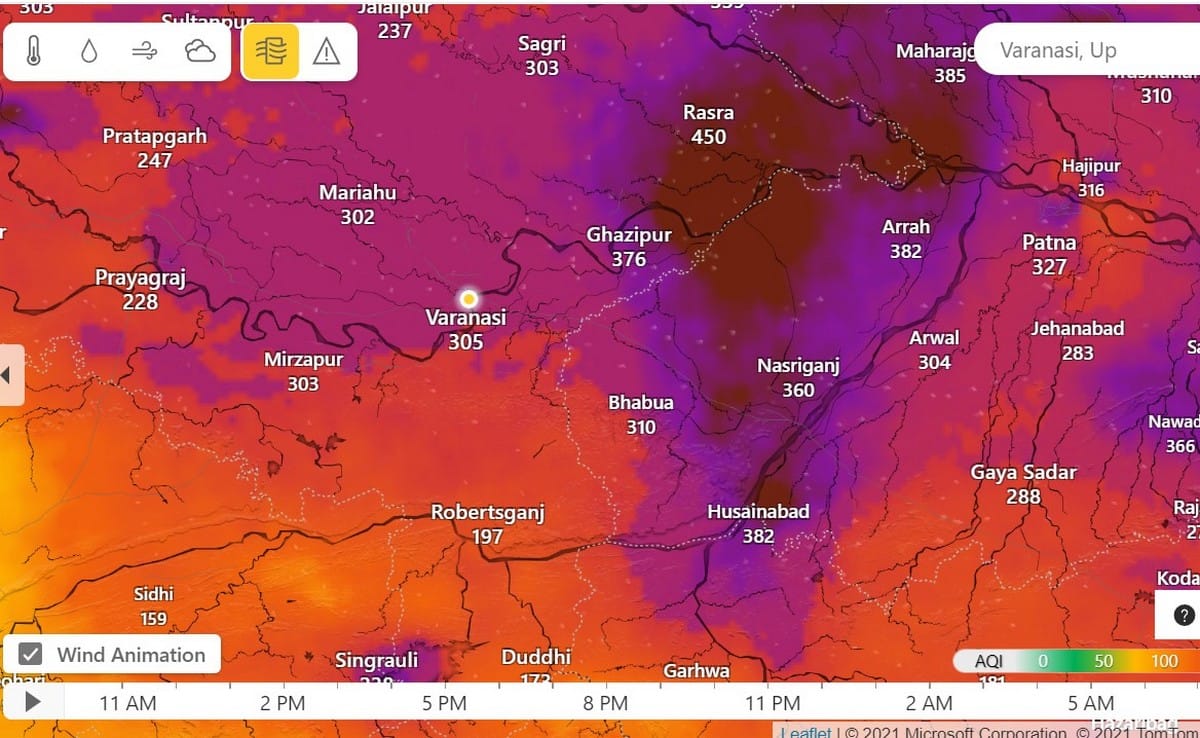 Banaras is fifth most polluted city in India: Air quality index is very poor nitrogen and carbon elements in air is high