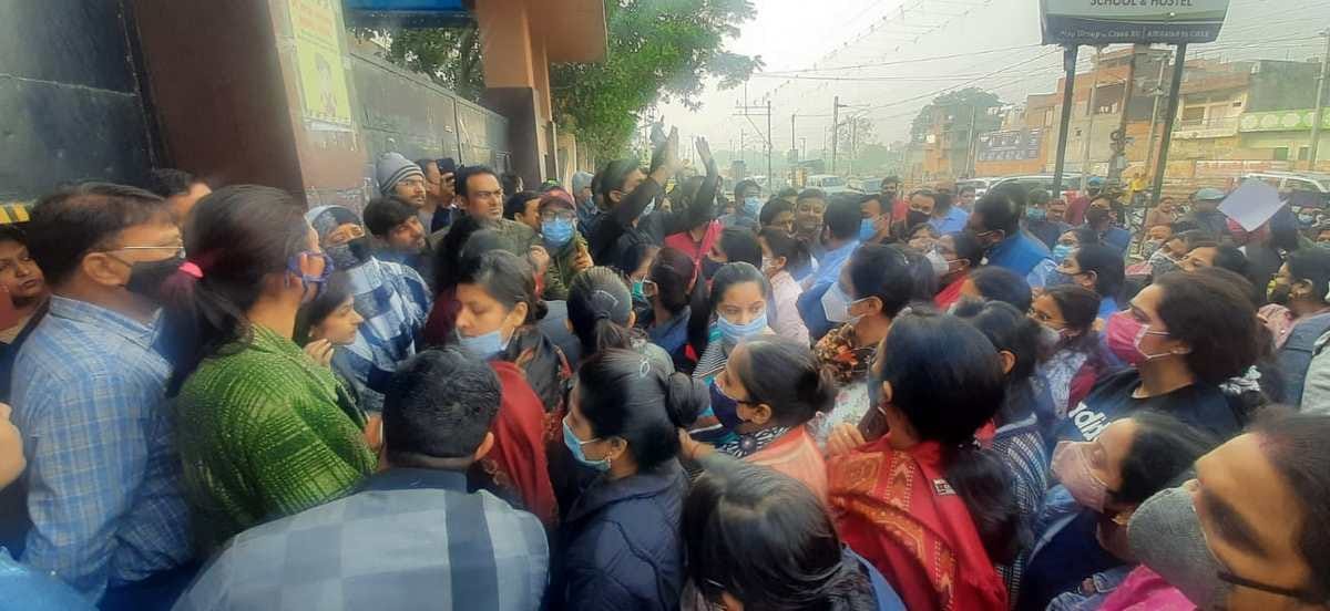 Varanasi girl child student rape case: parents anger over school management out of school