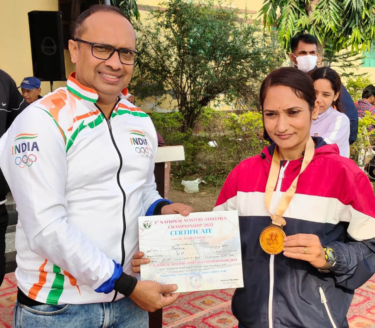 Ranjana won three gold medals in Master National Games
