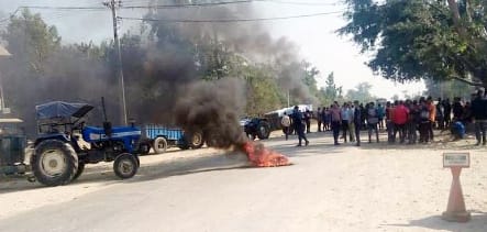 Jam imposed after the death of the young man due to the collision of the truck