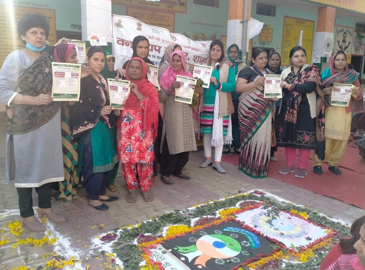 Made aware for voting in Mahila Choupal program
