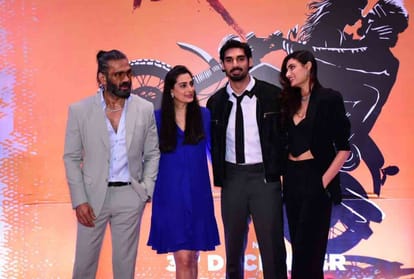 Tadap: Athiya Shetty and KL Rahul seen together in publicly for the first time attend the premiere of Ahan Shettys debut film