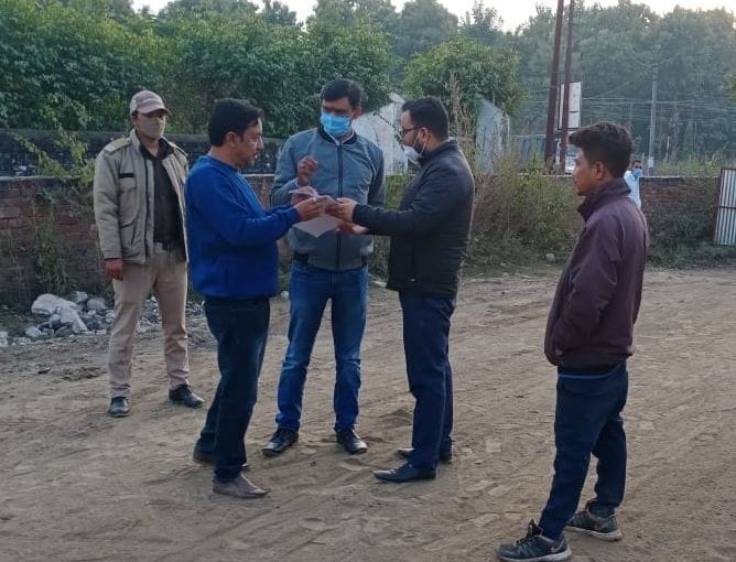 Two tractor trolleys engaged in illegal mining seize