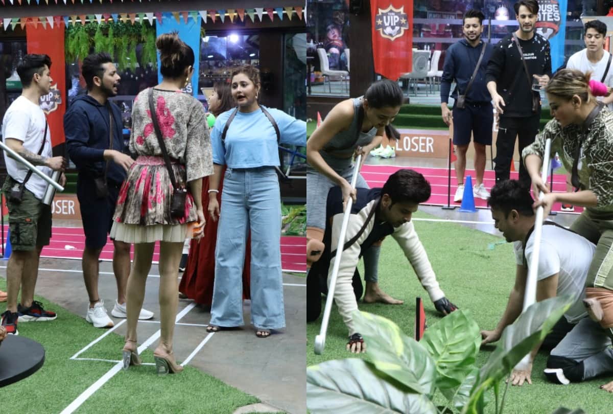 bigg boss 15 non vip contestant karan kundrra umar riaz and other people take revenge from vip rashami desai and Devoleena Bhattacharjee