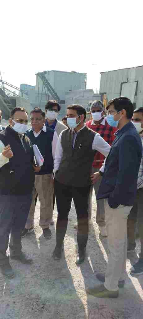 Deputy Commissioner inspected the crusher area with the team constituted by NGT