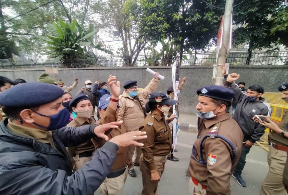 Dehradun News Today: PRD jawans Protest and Secretariat march Photos