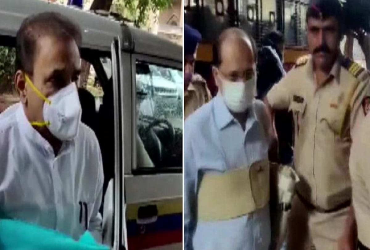Former Maharashtra Home Minister Anil Deshmukh and dismissed police cop Sachin Waze appear before Chandiwal Commission in Mumbai