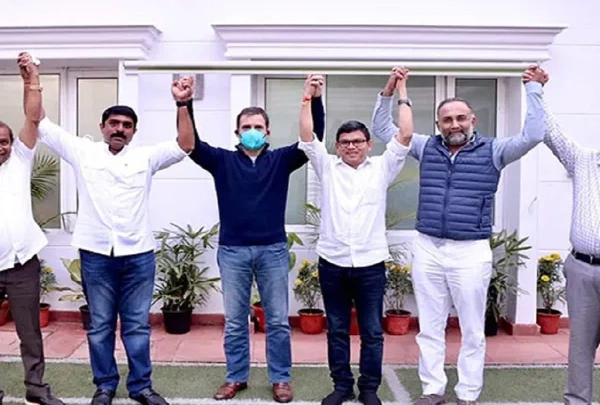 Goa election 2022, Goa forward party congress alliance, vijay sardesai meets Rahul Gandhi