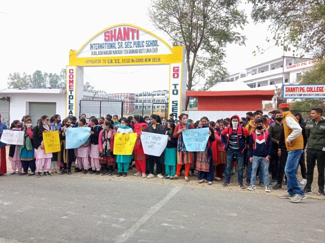 Demonstration of JBT trainees in Kailashnagar