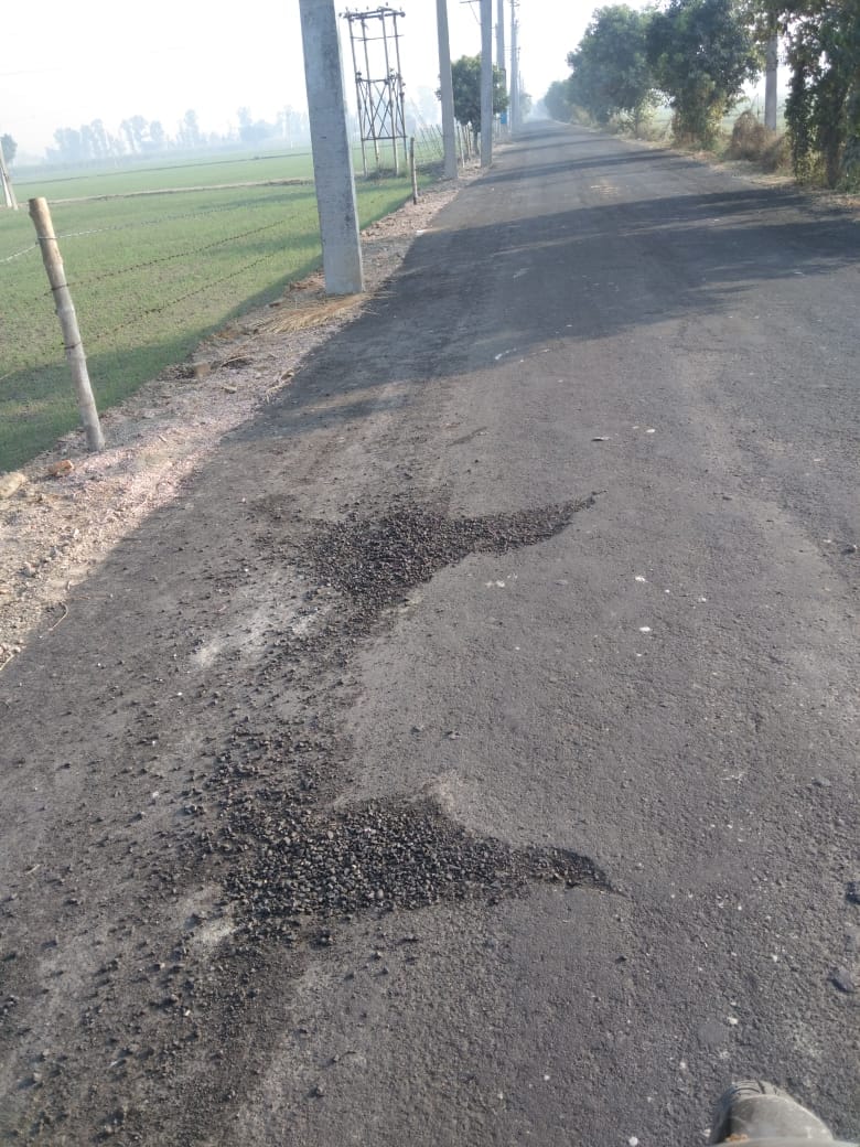 What a development: A week ago, the road from Jatal to Saundhapur started breaking down