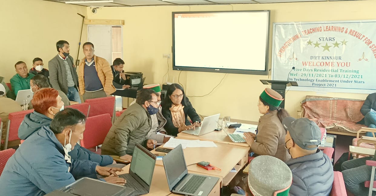 technical awarness camp held in kinnaur teacher in rekangpeo