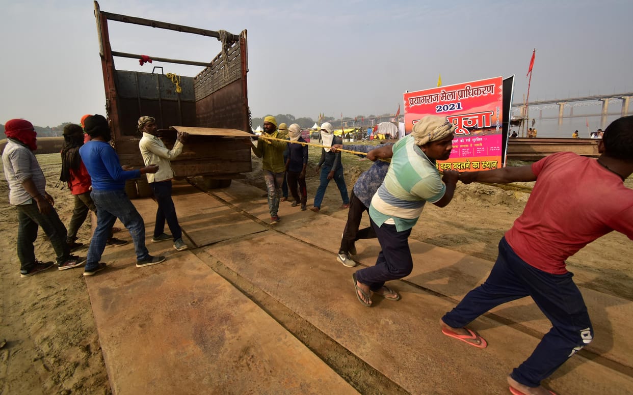 Magh Mela 2021: The area of land has decreased, Magh Mela will expand towards Nagavasuki