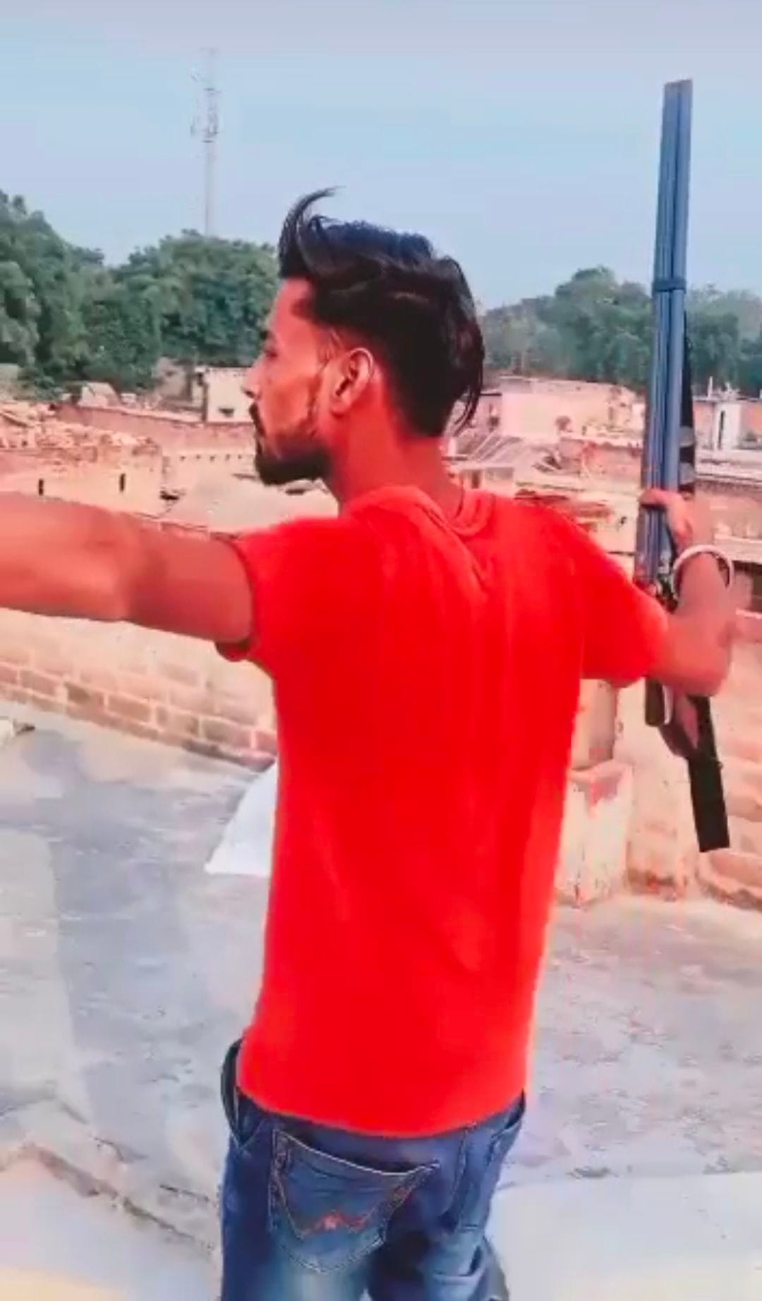 Video of young man with gun goes viral, complaint