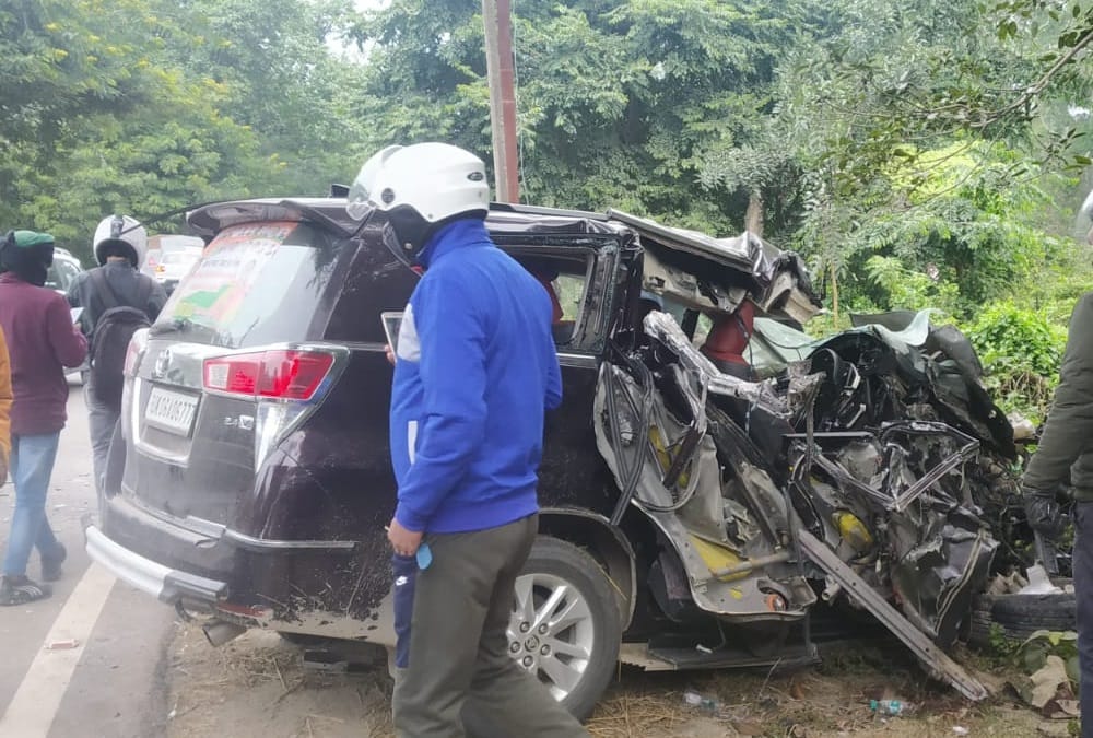Uttarakhand News: women Congress leader Son Died in car Accident in rudrapur