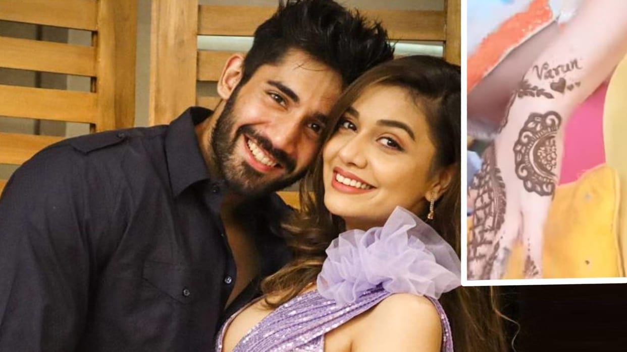 Video: Divya Aggarwal danced fiercely in Varun Sood's sister's wedding, applied boyfriend name Mehndi